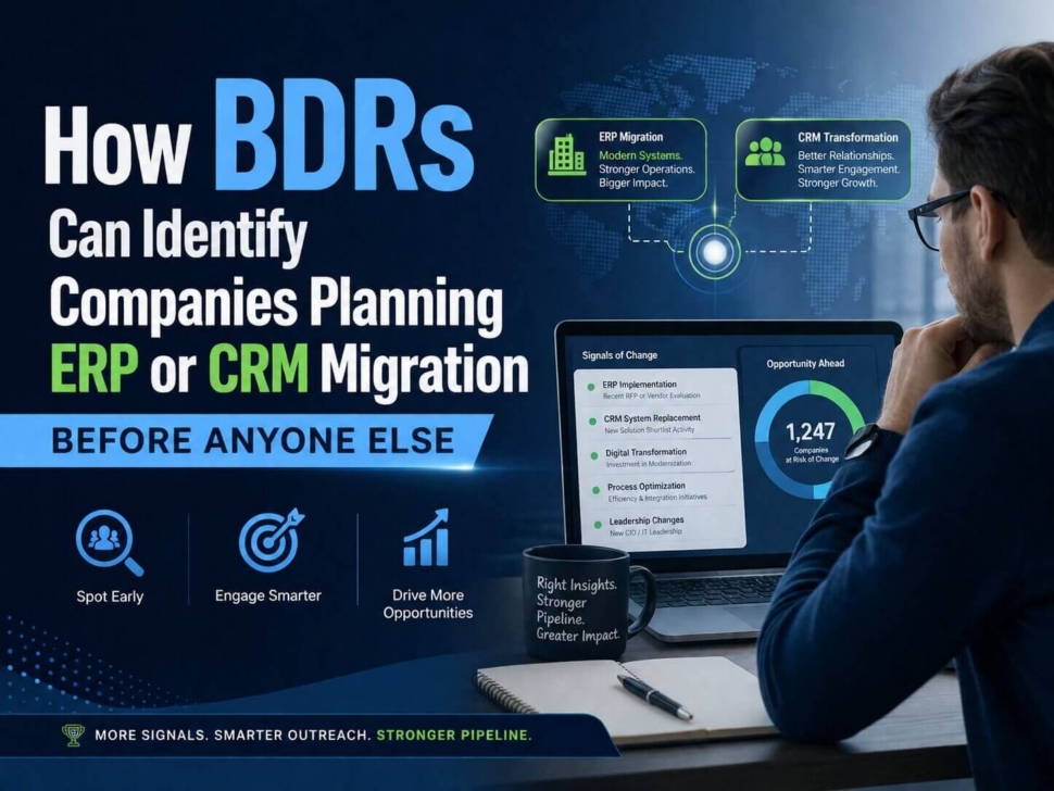 How BDRs Can Identify Companies Planning ERP or CRM Migration